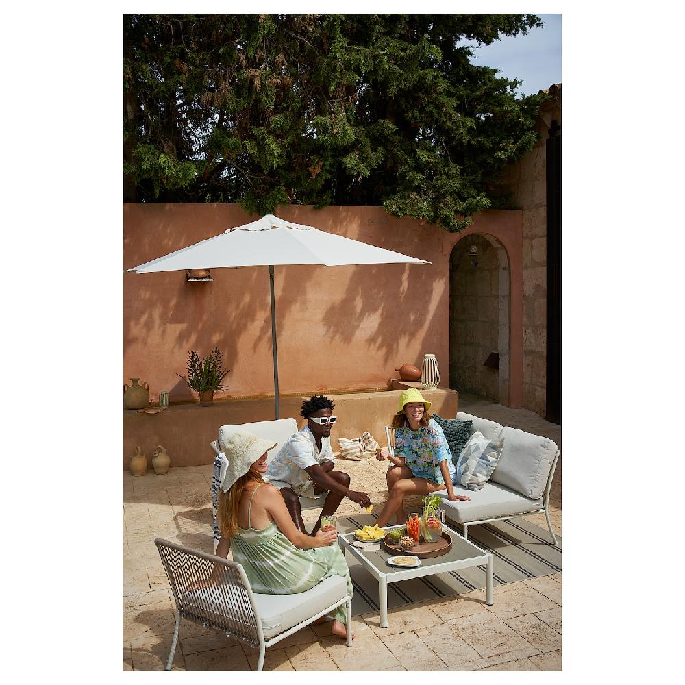 IKEA SEGERÖN Divano A 2 Posti Da Esterno Bianco/beige/Frösön/Duvholmen Beige