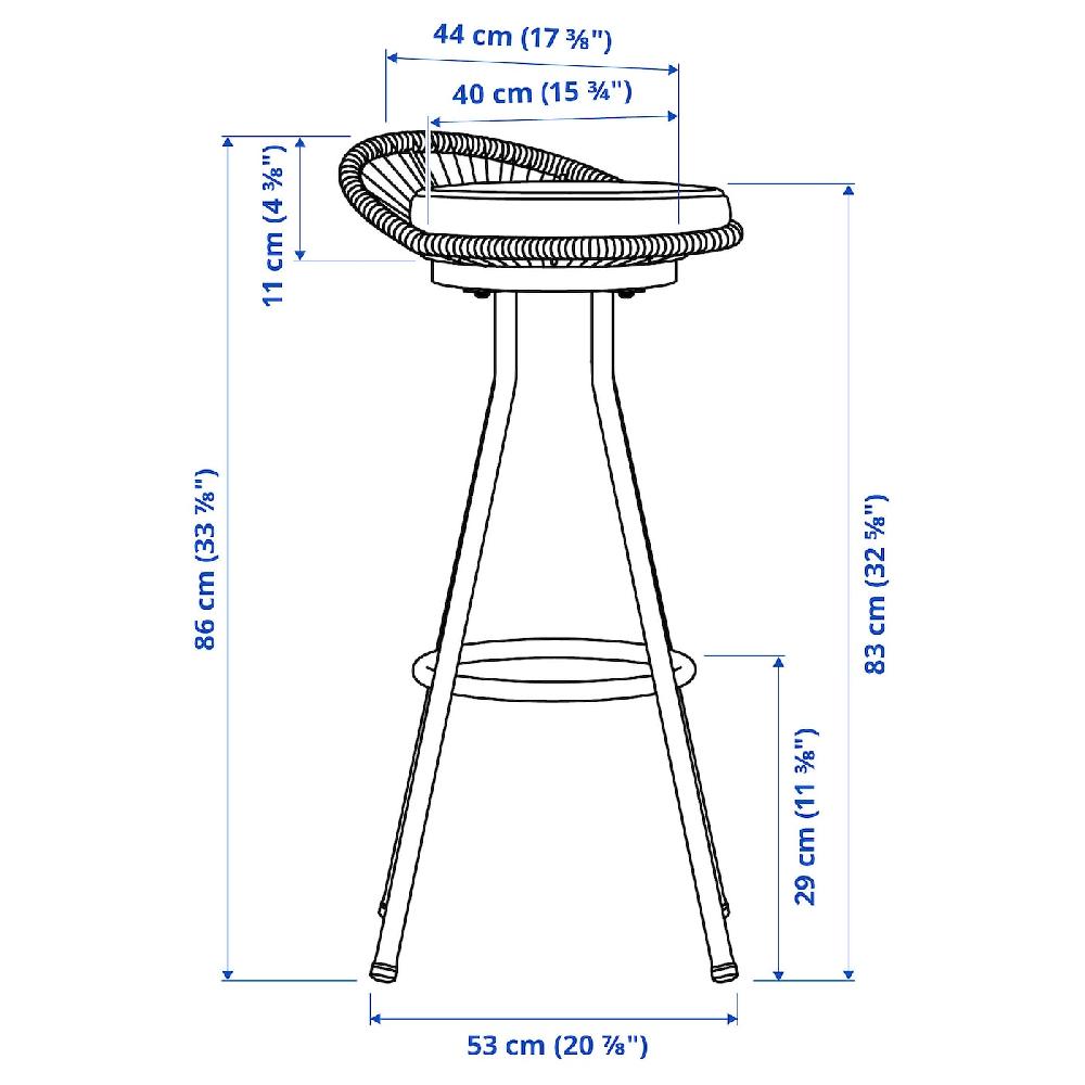 IKEA SEGERÖN Sgabello Bar Da Esterno Girevole Bianco/beige/Frösön/Duvholmen Beige