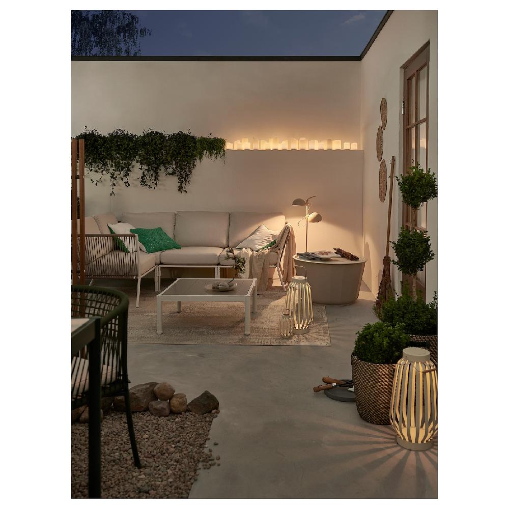 IKEA SEGERÖN Tavolino Da Giardino Bianco/beige 73x73 Cm