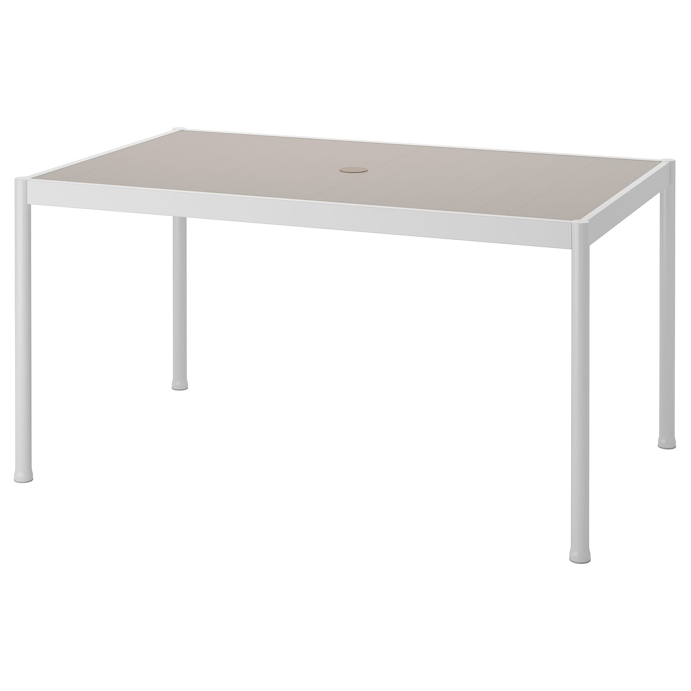 IKEA SEGERÖN Tavolo da giardino bianco/beige 91x147 cm