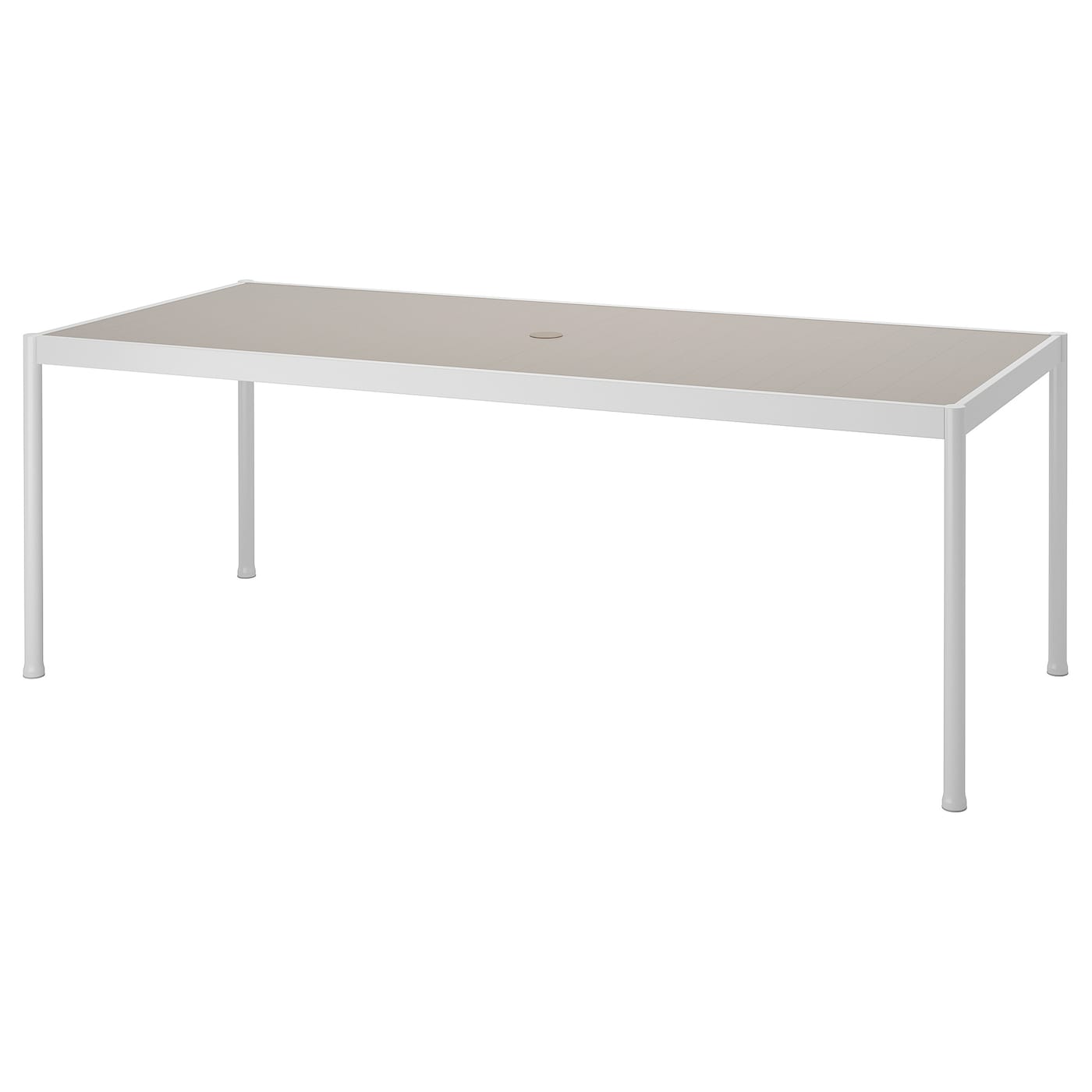 IKEA SEGERÖN Tavolo da giardino bianco/beige 91x212 cm