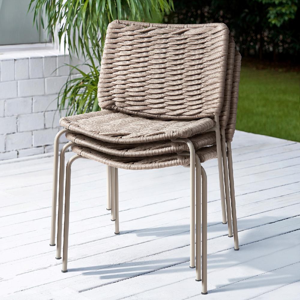 IKEA SEGERÖN / TEGELÖN Tavolo E 6 Sedie Da Esterno Bianco/beige/beige