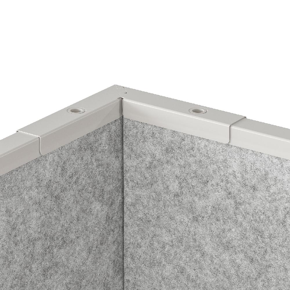 IKEA SIDORNA Set Accessori Collegam. Angol. 3pz Grigio