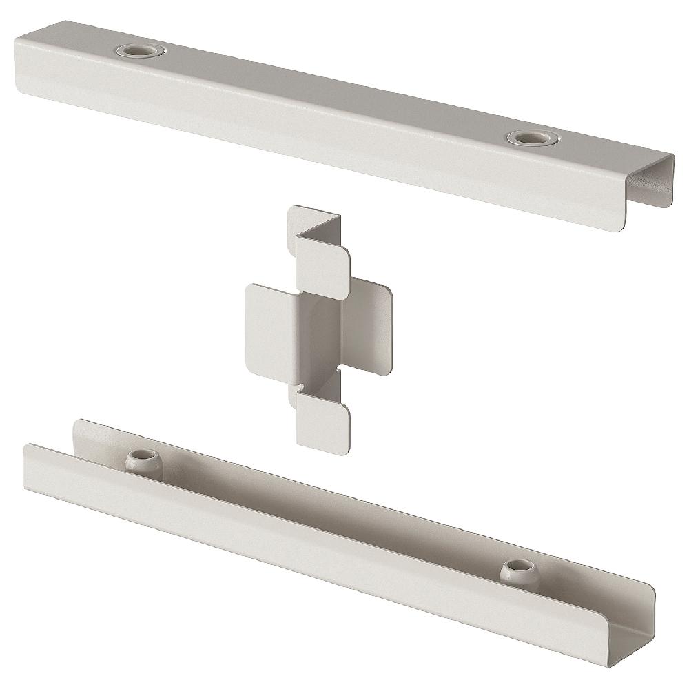 IKEA SIDORNA Set accessori collegamento 3 pezzi grigio
