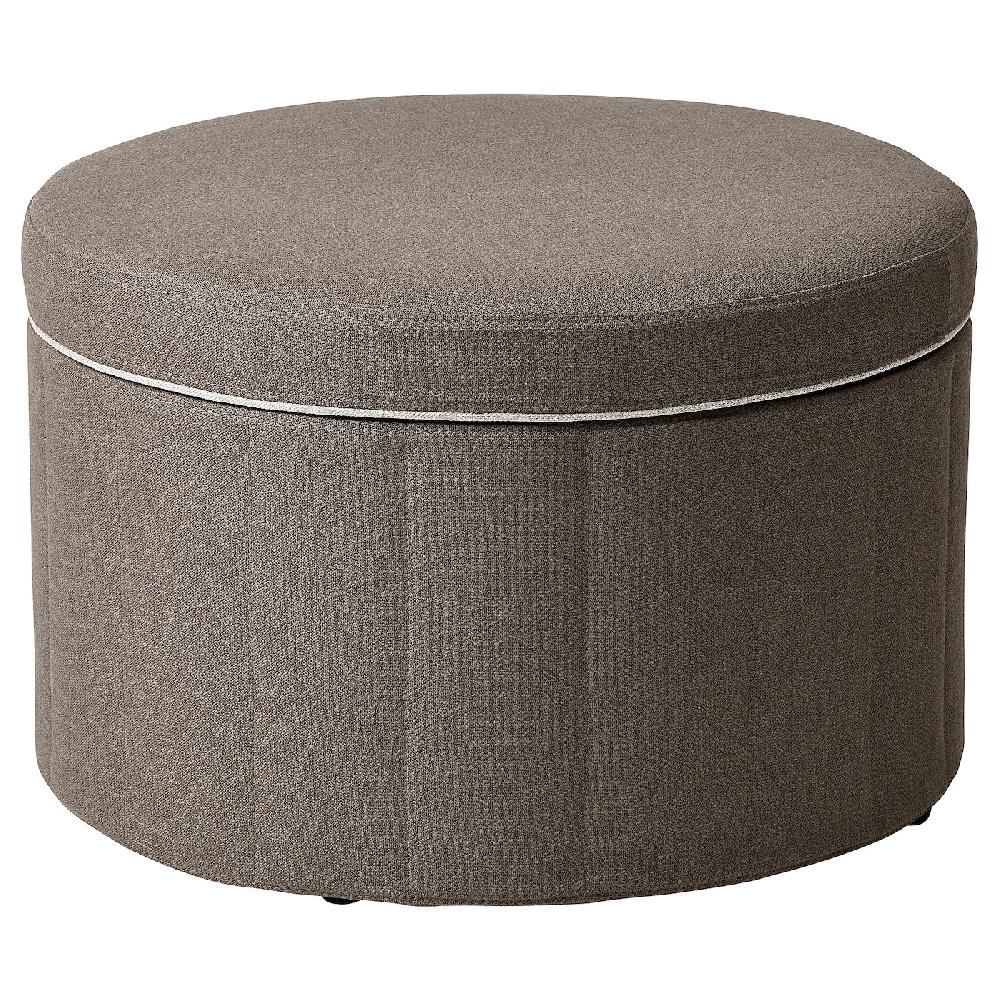 IKEA SIDSJÖ Pouf con contenitore/Gransel grigio-marrone