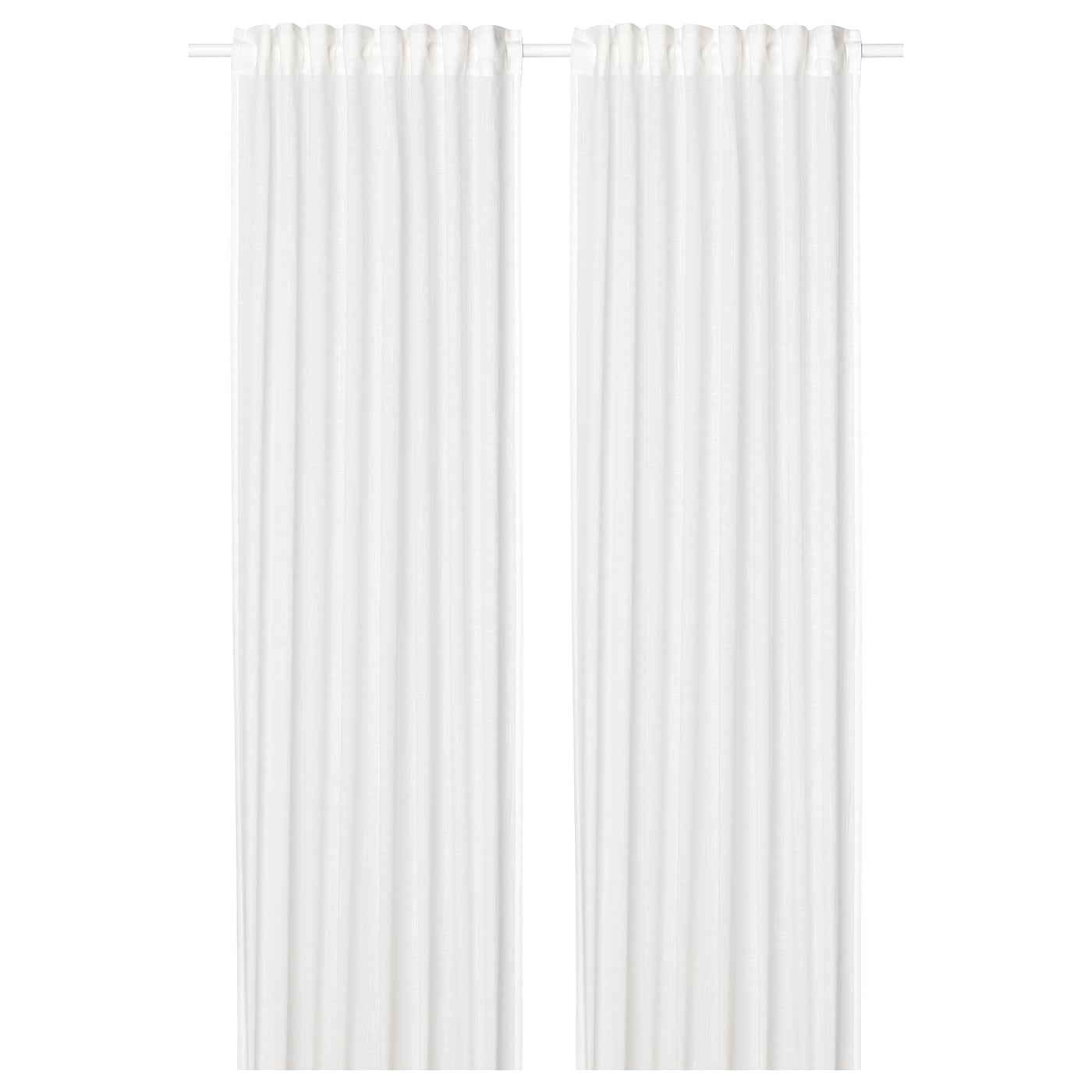 IKEA SILVERLÖNN Tenda sottile 2 teli con nastro arricciatende/bianco 145x300 cm