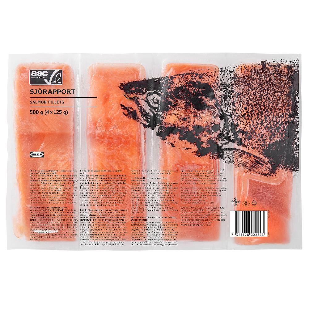 IKEA SJÖRAPPORT Filetto di salmone certificato ASC/surgelato