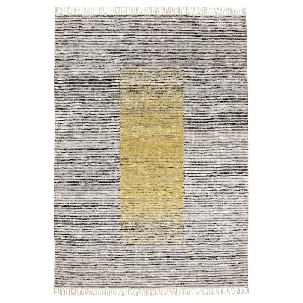 IKEA SJÖTÅTEL Tappeto tessitura piatta grigio-giallo 170x240 cm