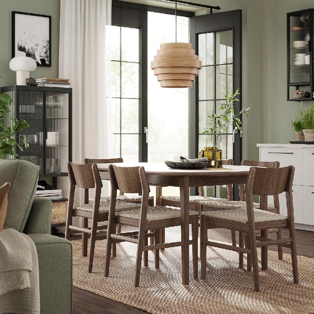 IKEA SKANSNÄS Tavolo Allungabile Marrone Faggio/impiallacciatura 115/170 Cm