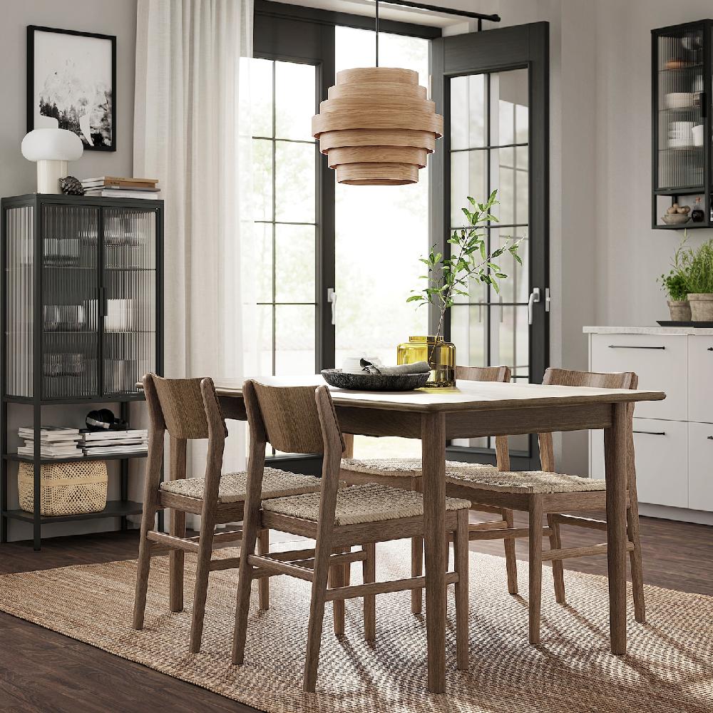 IKEA SKANSNÄS Tavolo Allungabile Marrone Faggio/impiallacciatura 150/205x90 Cm