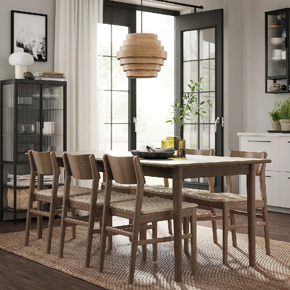 IKEA SKANSNÄS Tavolo Allungabile Marrone Faggio/impiallacciatura 150/205x90 Cm