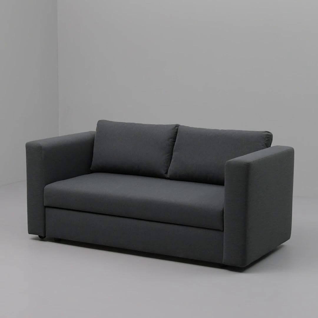 IKEA SKÖNABÄCK Divano Letto A 2 Posti Knisa Grigio Scuro