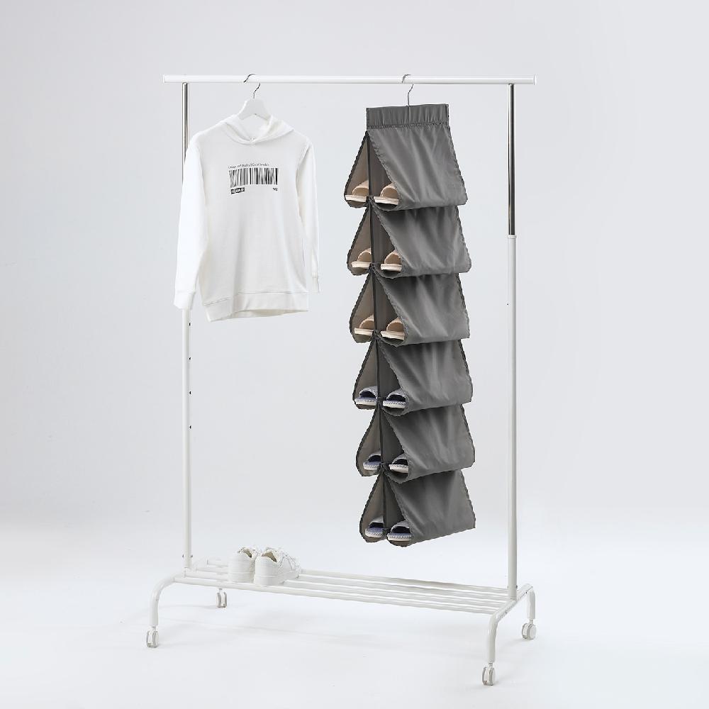 IKEA SKUBB Portascarpe Da Appendere 12 Tasche Grigio Scuro 34x120 Cm