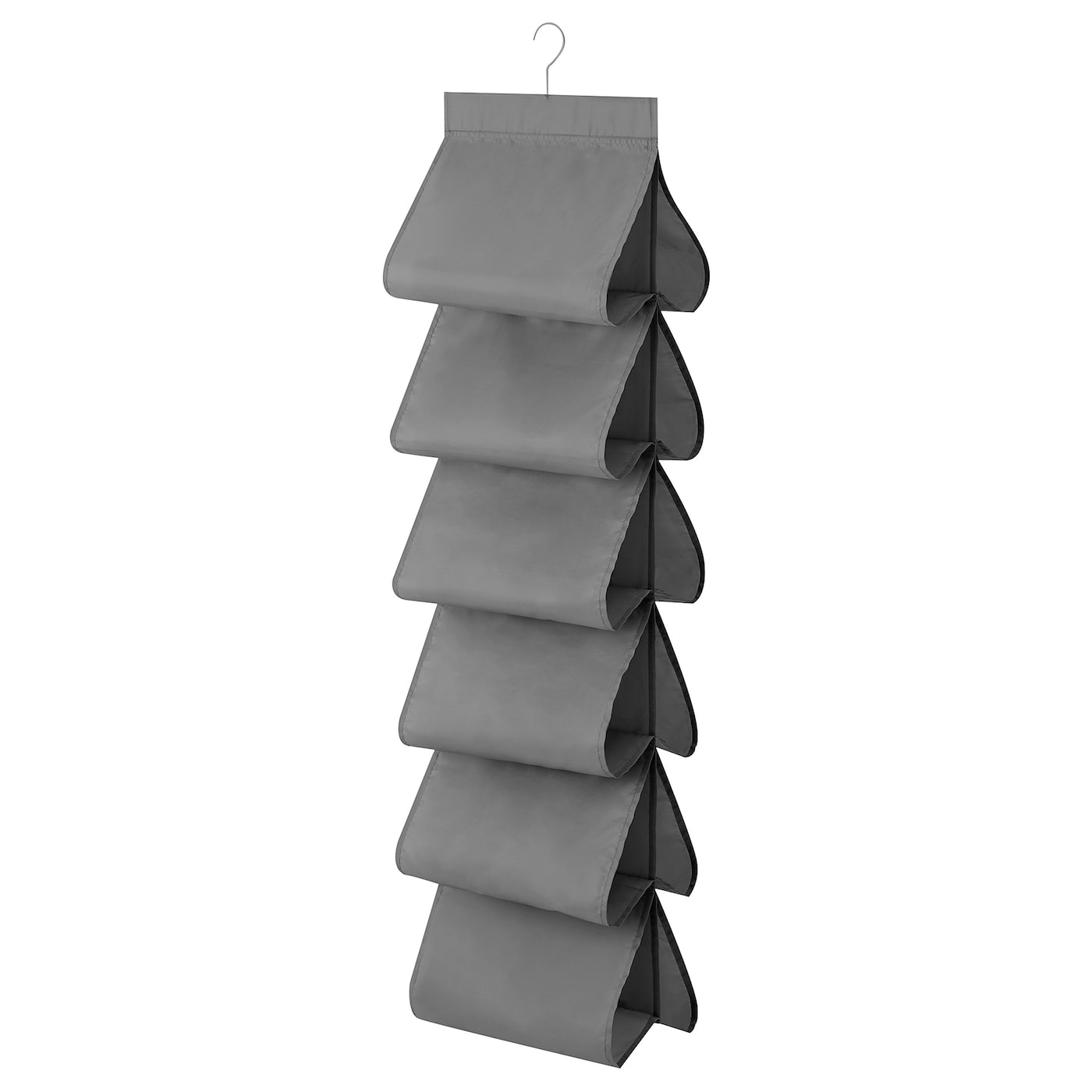 IKEA SKUBB Portascarpe da appendere 12 tasche grigio scuro 34x120 cm