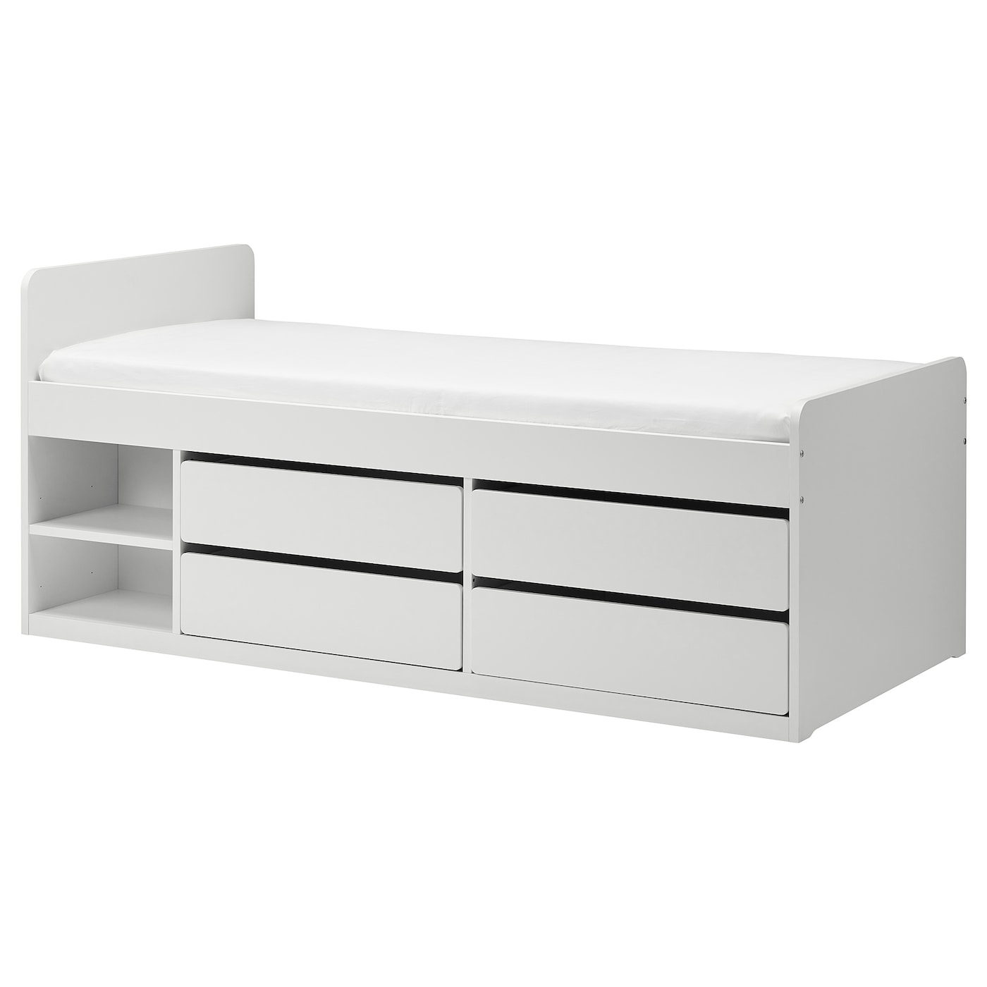 IKEA SLÄKT Struttura letto/contenit/base doghe bianco 90x200 cm