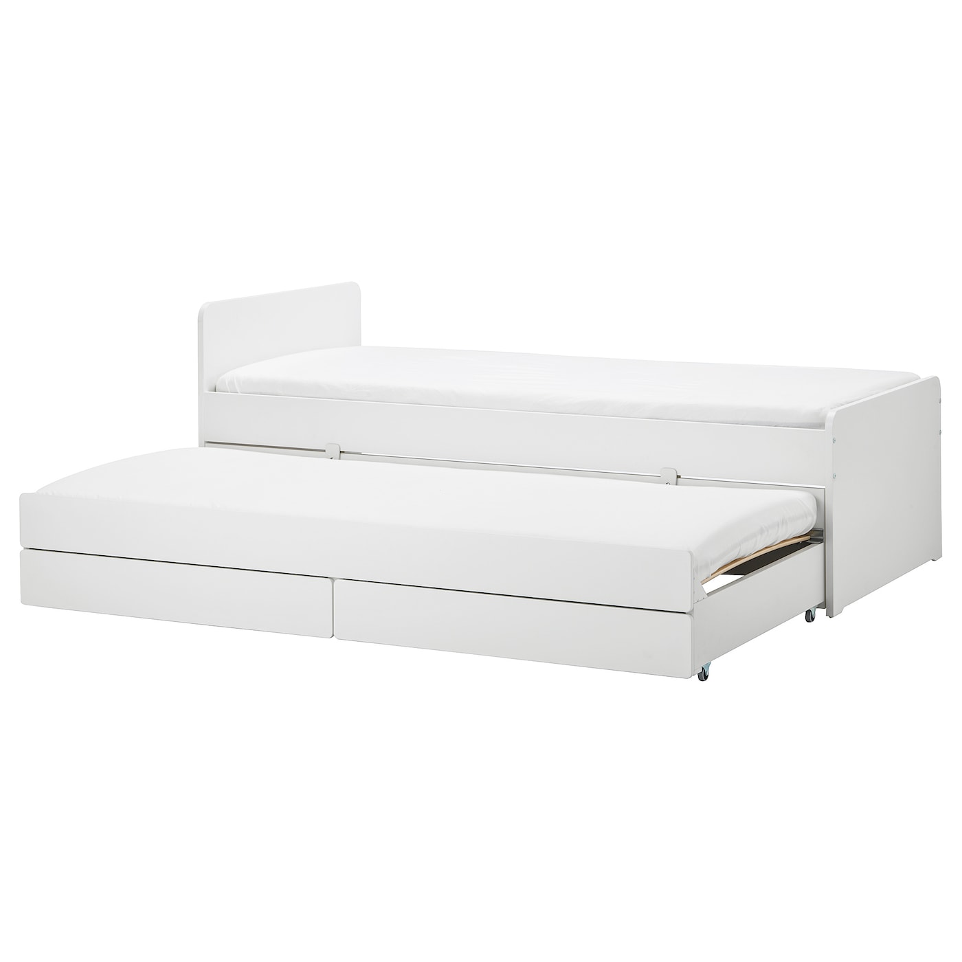 IKEA SLÄKT Struttura letto/letto/contenitore bianco 90x200 cm