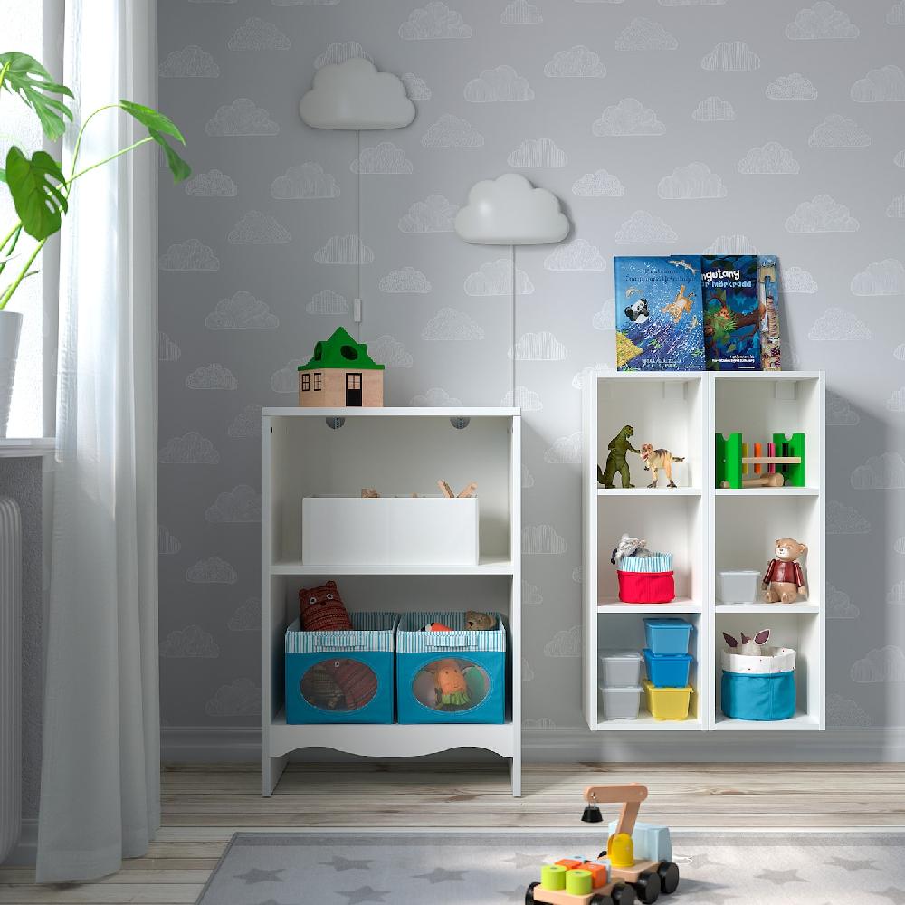 IKEA SMÅGÖRA Fasciatoio/libreria Con 2 Scaffali Bianco