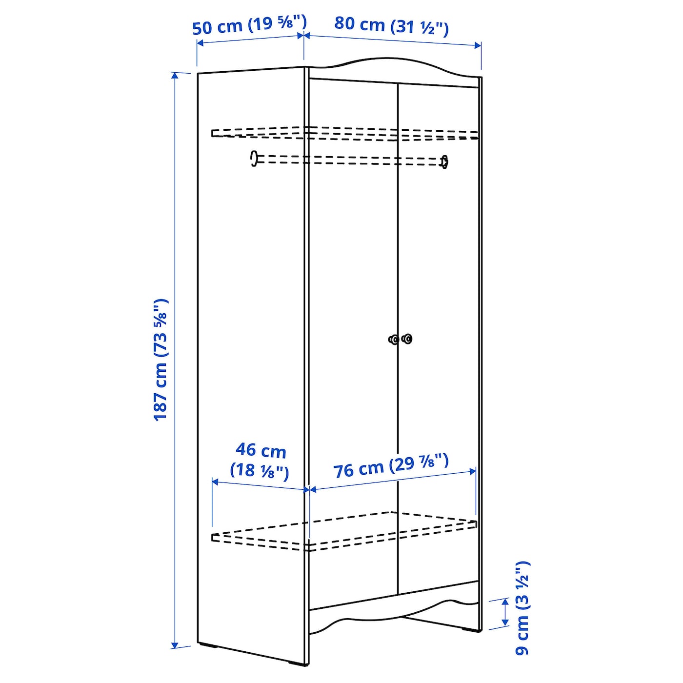 IKEA SMÅGÖRA Set Di Mobili Per La Cameretta 3pz Bianco 60x120 Cm