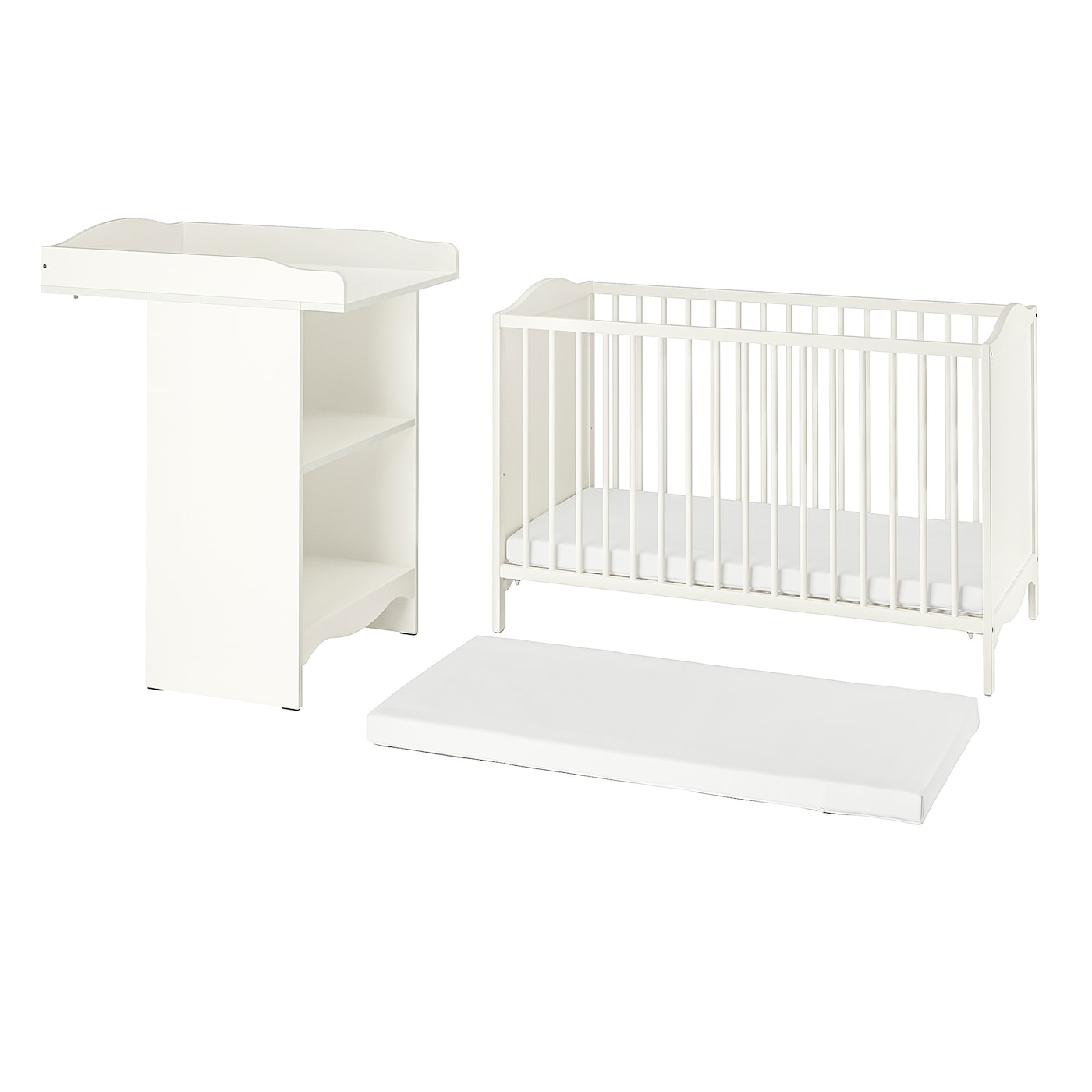 IKEA SMÅGÖRA Set di mobili per la cameretta 3pz bianco
