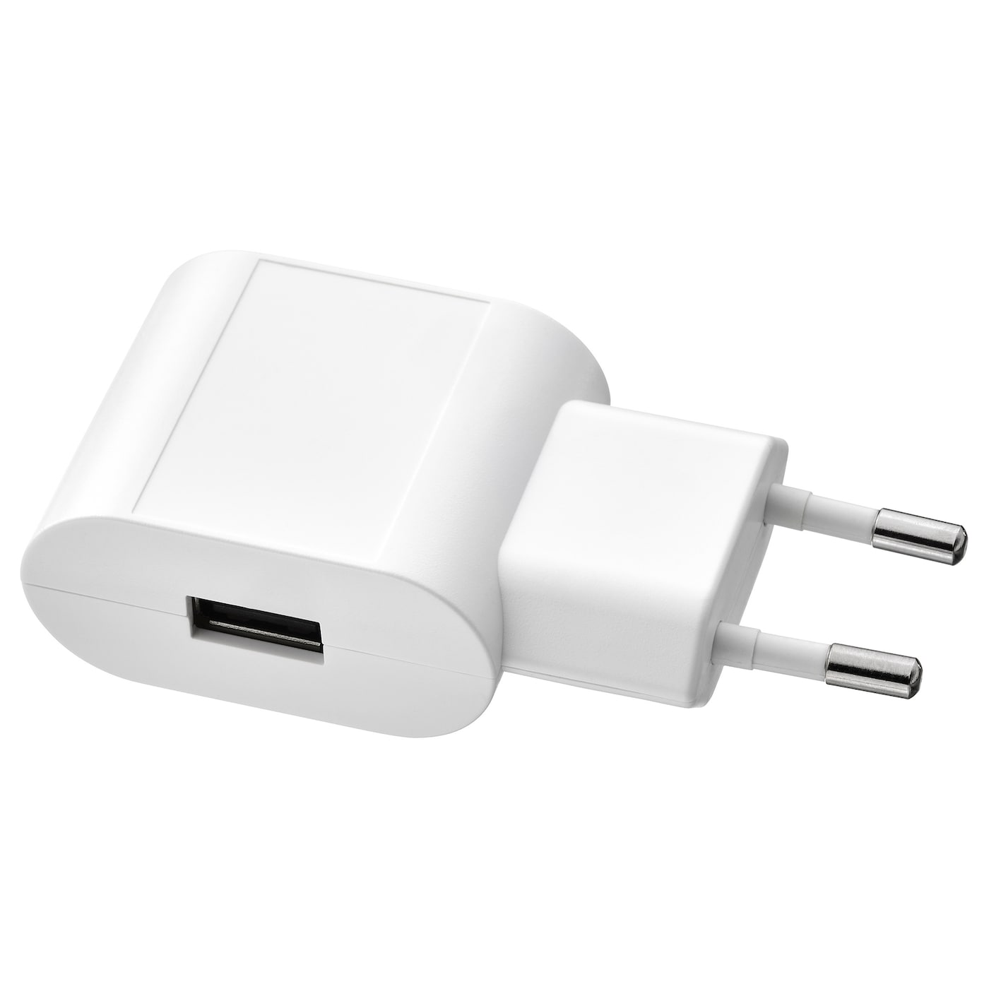IKEA SMÅHAGEL Caricabatteria USB con 1 porta bianco