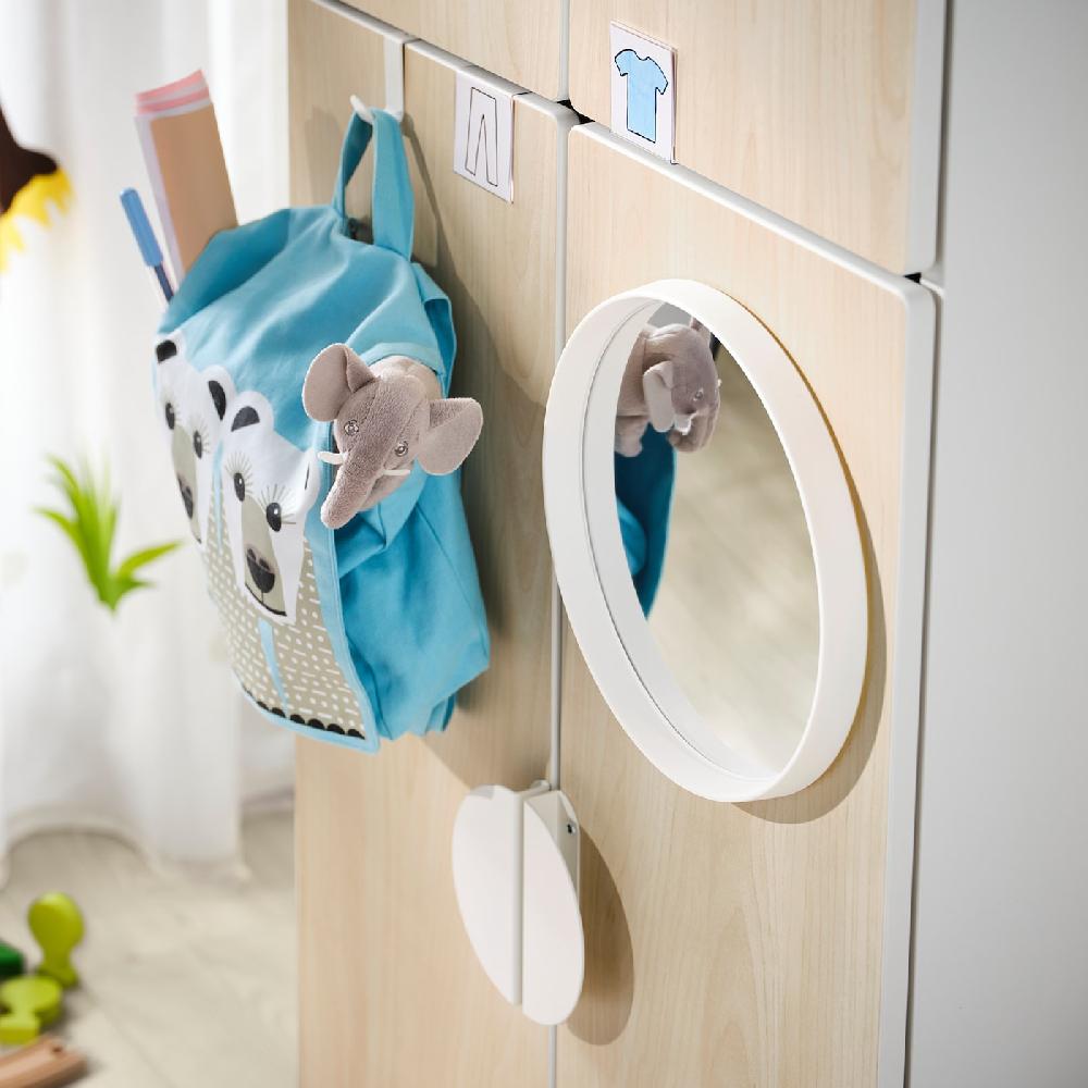 IKEA SMÅSTAD Guardaroba Bianco Betulla/con 2 Bastoni Appendiabiti 60x42x181 Cm