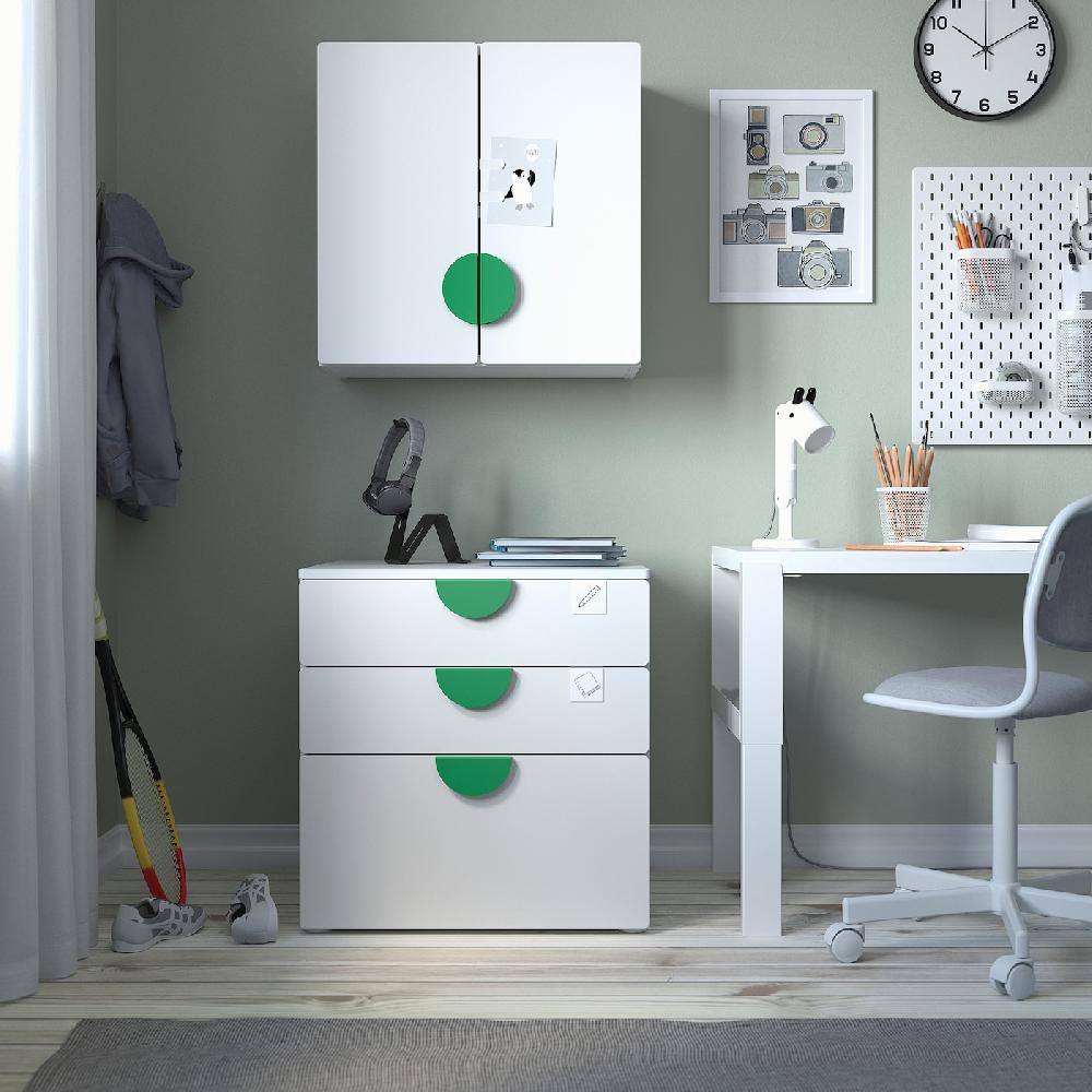 IKEA SMÅSTAD Pensile Bianco Bianco/con 1 Ripiano 60x32x60 Cm