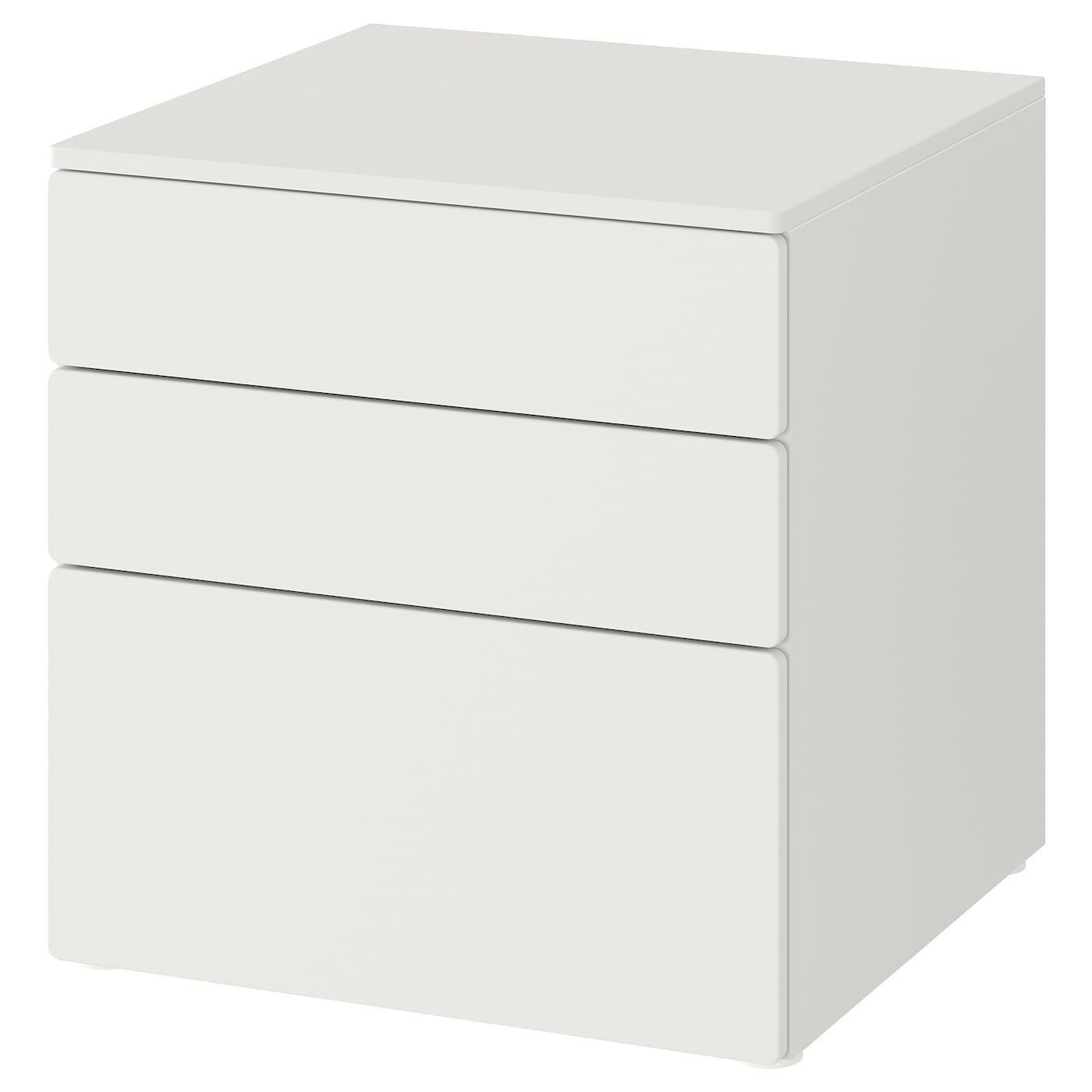 IKEA SMÅSTAD / PLATSA Cassettiera con 3 cassetti bianco/bianco 60x57x63 cm
