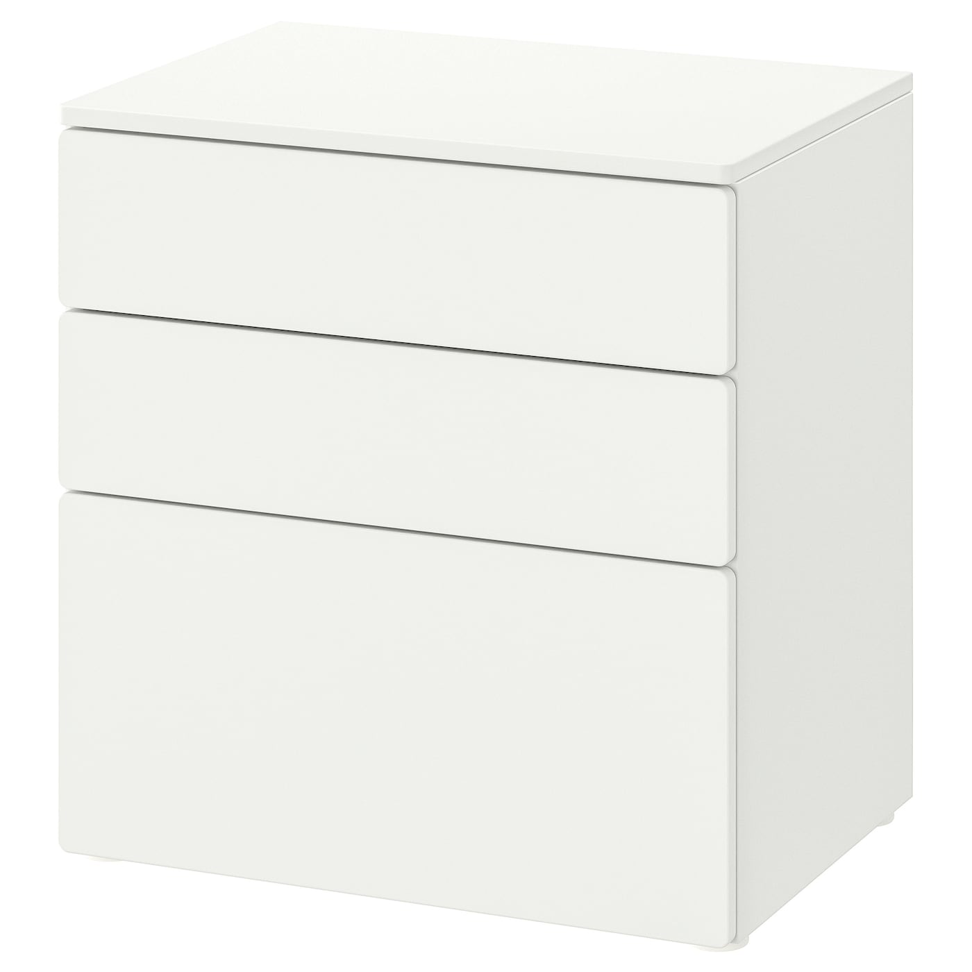 IKEA SMÅSTAD / PLATSA Cassettiera con 3 cassetti bianco/bianco 60x42x63 cm