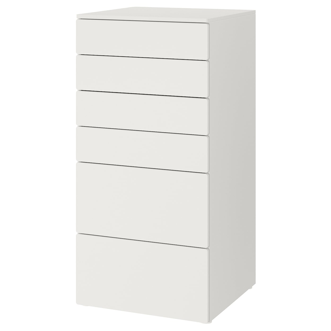 IKEA SMÅSTAD / PLATSA Cassettiera con 6 cassetti bianco/bianco 60x57x123 cm