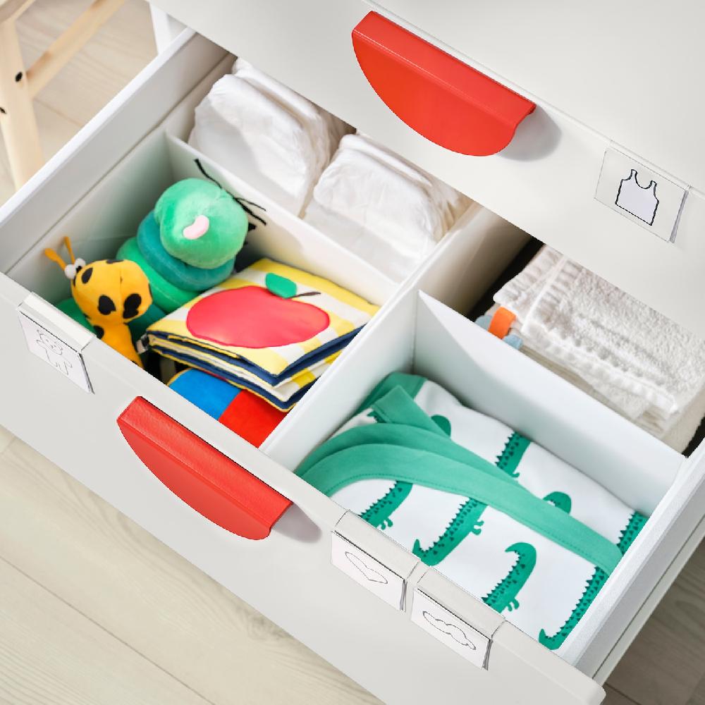 IKEA SMÅSTAD / PLATSA Combinazione Di Mobili Bianco Bianco/con Fasciatoio 210x79x181 Cm