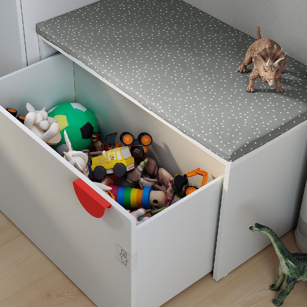 IKEA SMÅSTAD / PLATSA Combinazione Di Mobili Bianco Bianco/con Panca 150x57x181 Cm