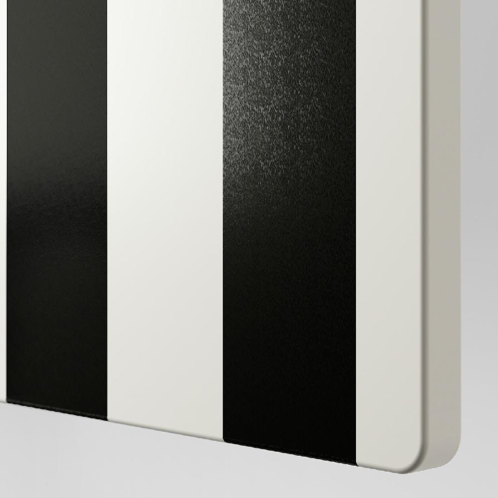 IKEA SMÅSTAD / PLATSA Guardaroba Bianco A Righe/lilla Con 3 Cassetti 60x57x181 Cm