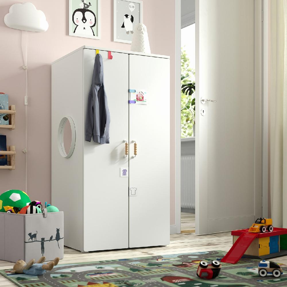 IKEA SMÅSTAD / PLATSA Guardaroba Bianco/bianco 60x57x123 Cm