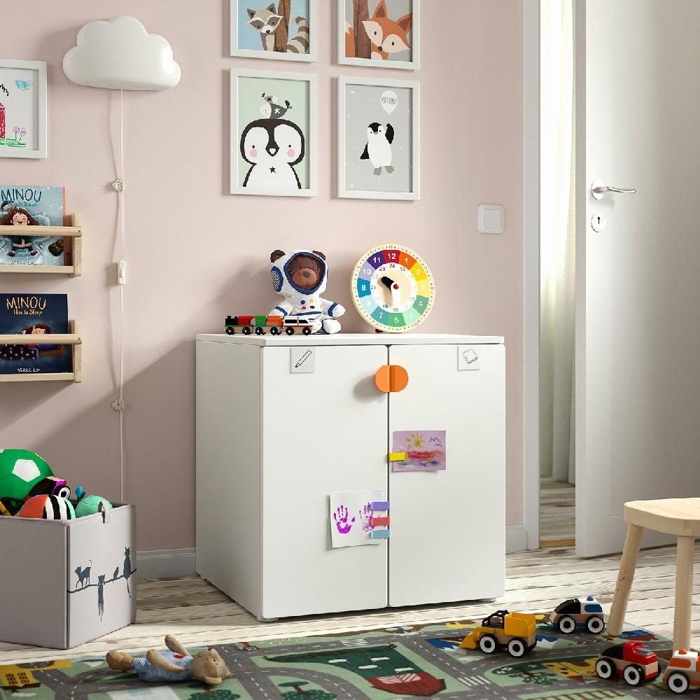 IKEA SMÅSTAD / PLATSA Mobile Bianco Bianco/con 1 Ripiano 60x57x63 Cm