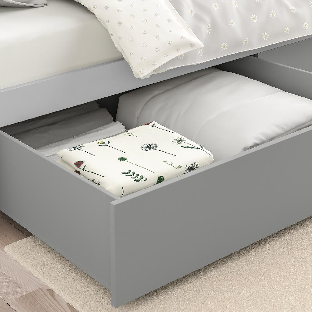 IKEA SMYGA Contenitore Sottoletto Grigio Chiaro 99x91x29 Cm
