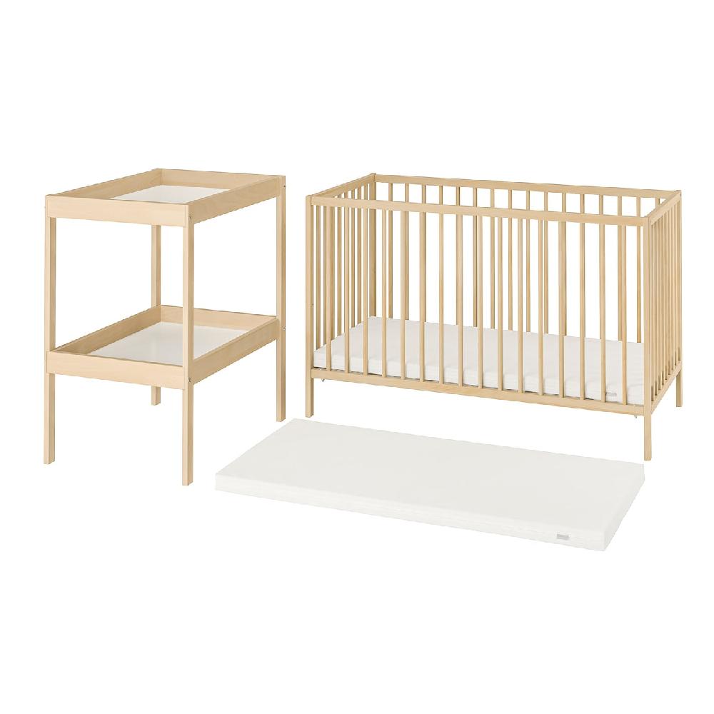 IKEA SNIGLAR Set di mobili per la cameretta 3pz faggio
