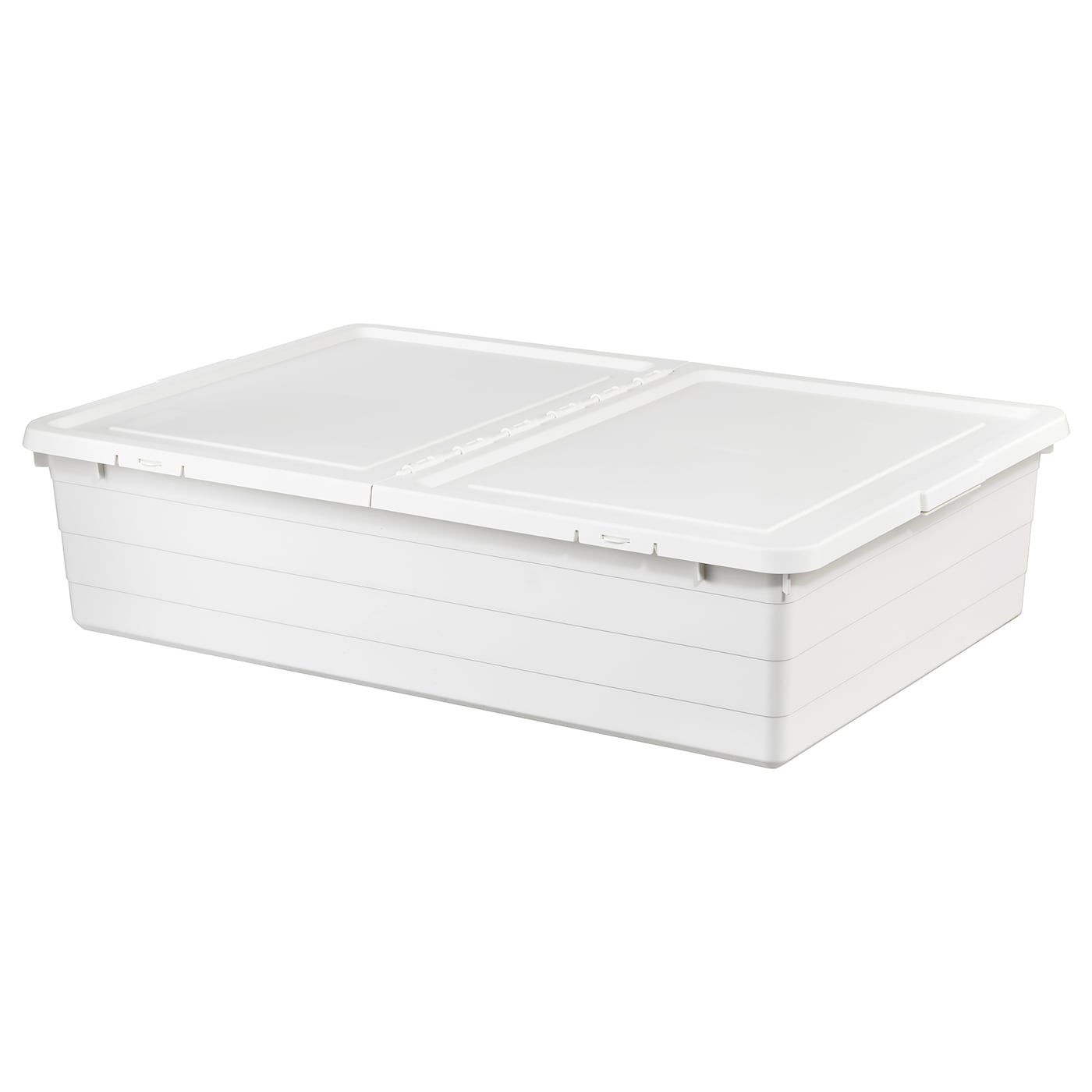 IKEA SOCKERBIT Contenitore con coperchio bianco 50x77x19 cm