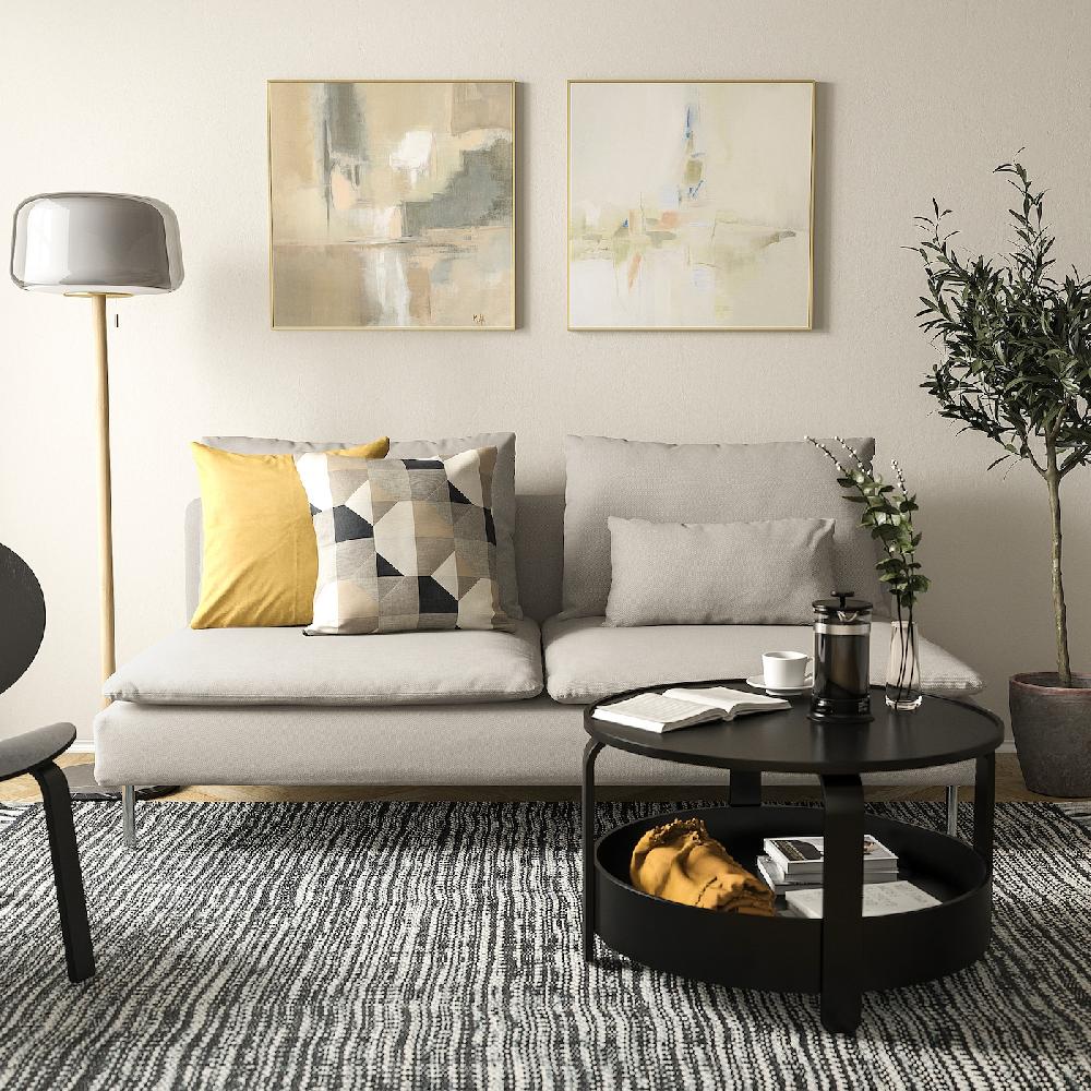 IKEA SÖDERHAMN Elemento A 3 Posti Fridtuna Beige Chiaro