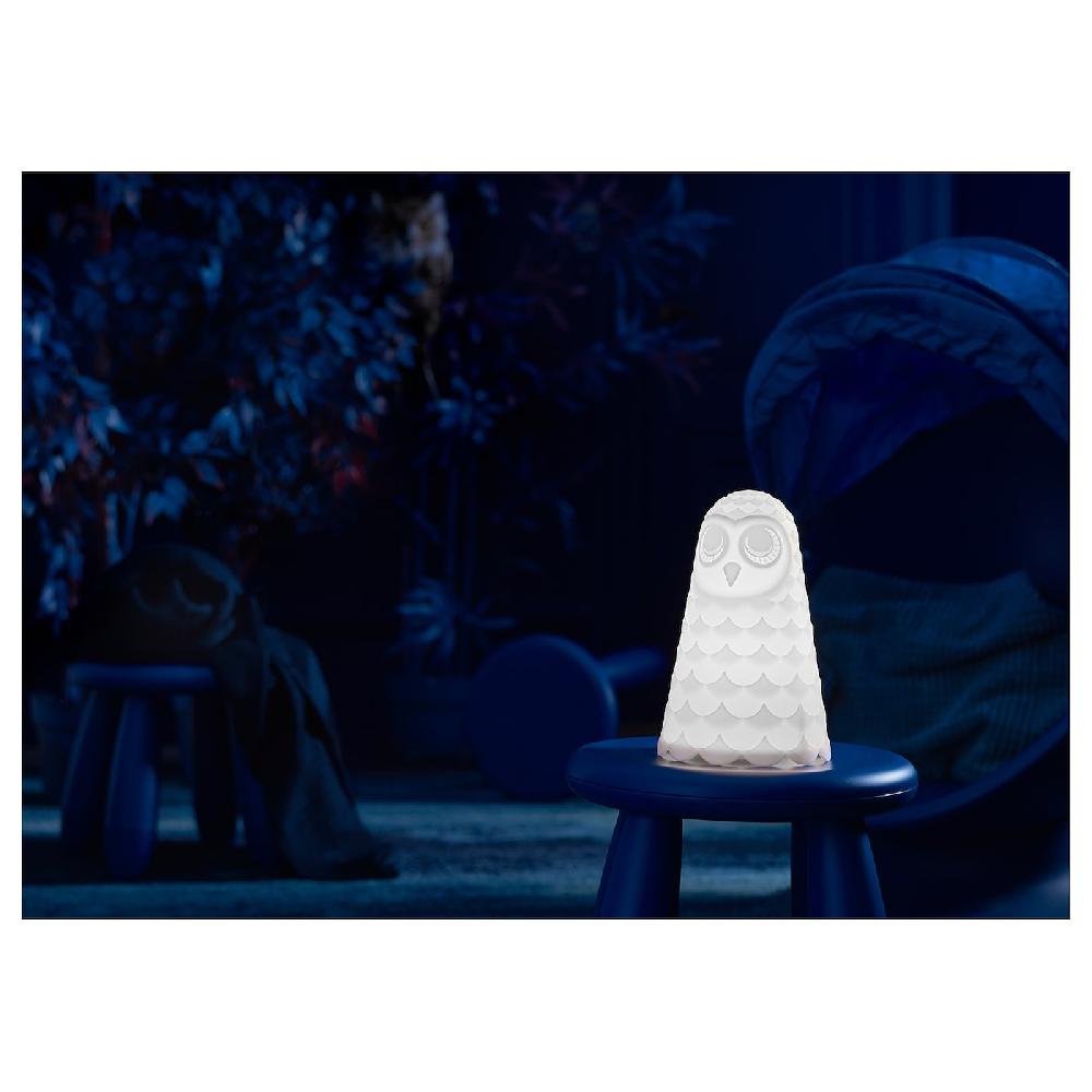 IKEA SOLBO Lampada Da Tavolo A LED Bianco/gufo 23 Cm