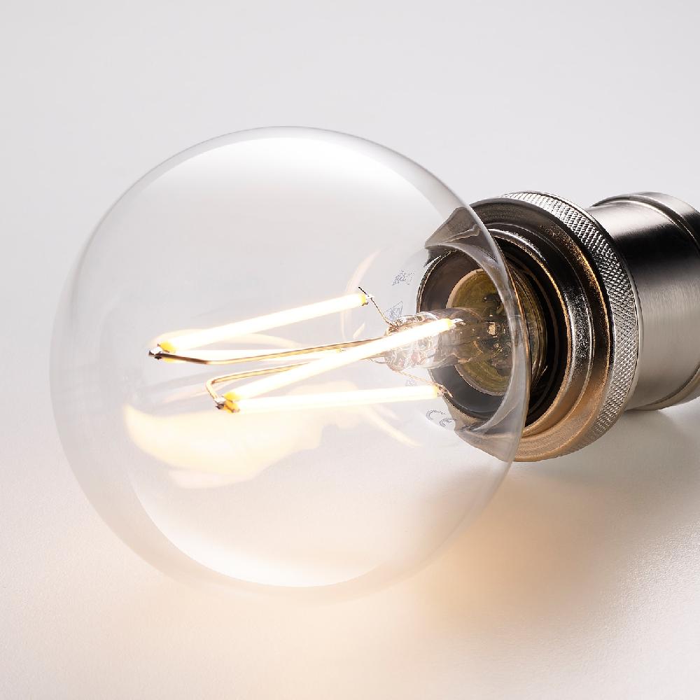 IKEA SOLHETTA Lampadina A LED E27 1055 Lumen Globo Trasparente 95 Mm