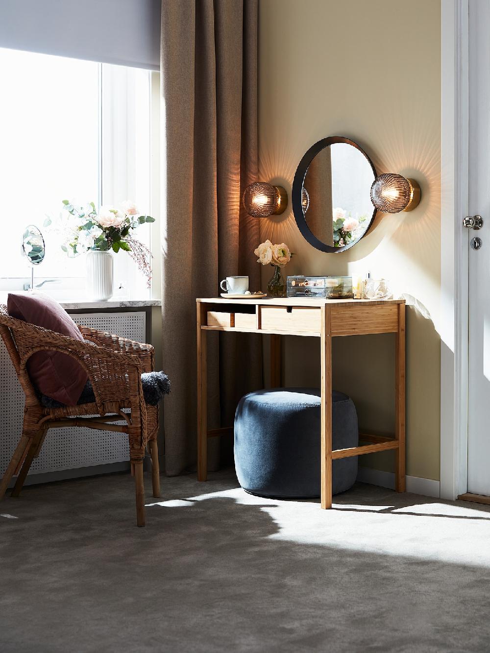 IKEA SOLKLINT Lampada Parete Installazione Fissa Ottone/vetro Trasparente Grigio