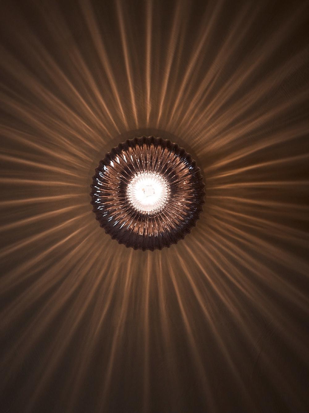 IKEA SOLKLINT Lampada Parete Installazione Fissa Ottone/vetro Trasparente Grigio