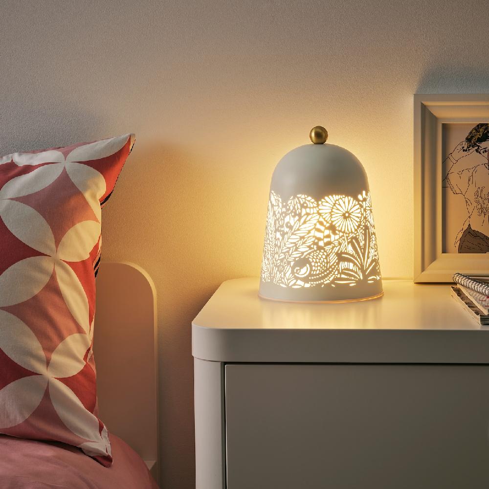 IKEA SOLSKUR Lampada Da Tavolo A LED Bianco/color Ottone