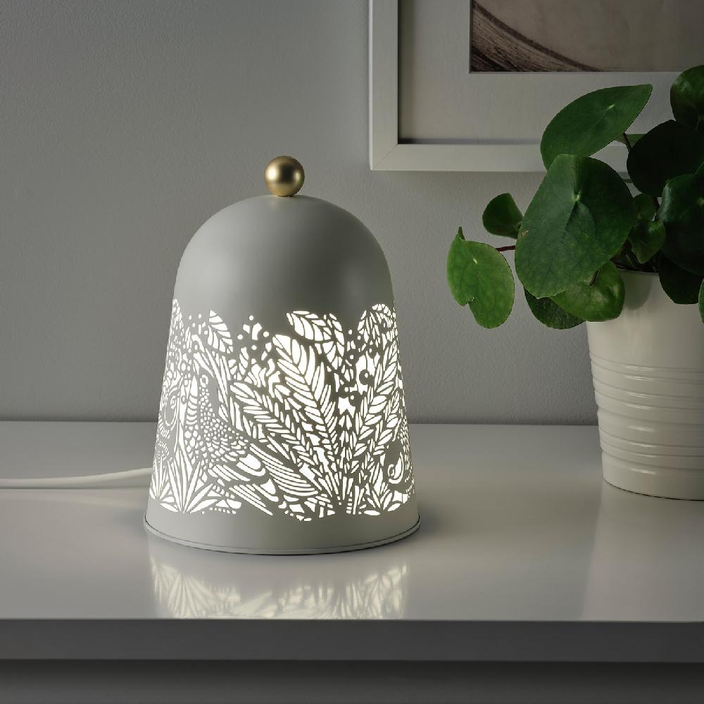 IKEA SOLSKUR Lampada Da Tavolo A LED Bianco/color Ottone