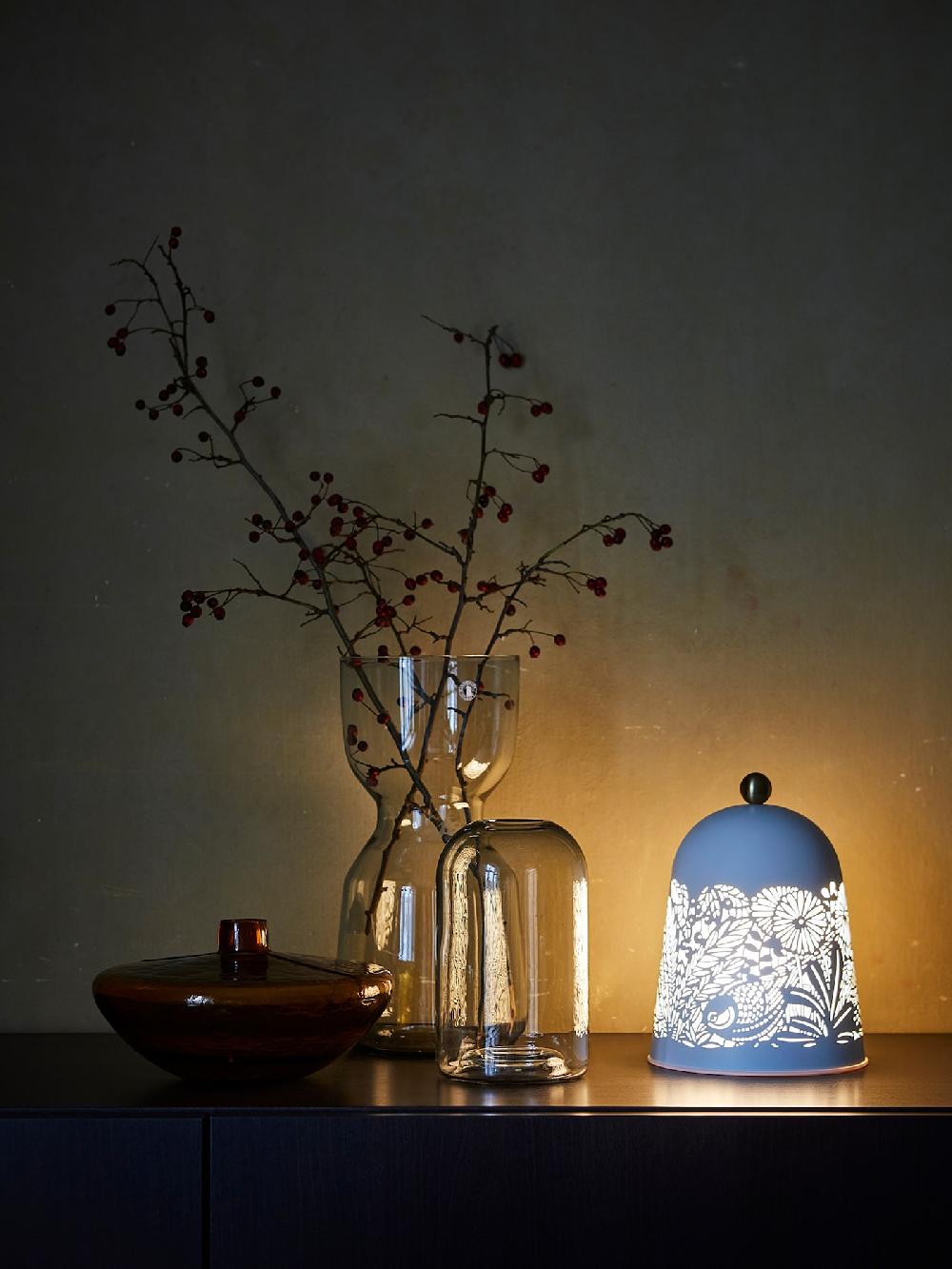 IKEA SOLSKUR Lampada Da Tavolo A LED Bianco/color Ottone