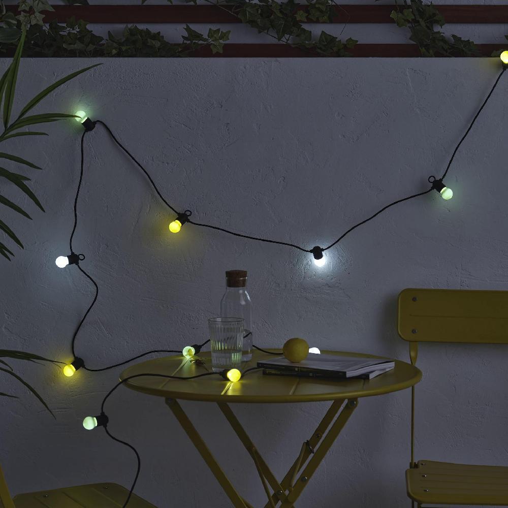 IKEA SOLVINDEN Illuminazione A LED 12 Luci A Batterie/da Esterno Multicolore