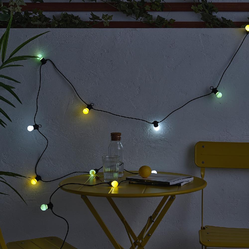 IKEA SOLVINDEN Illuminazione A LED 12 Luci A Batterie/da Esterno Multicolore