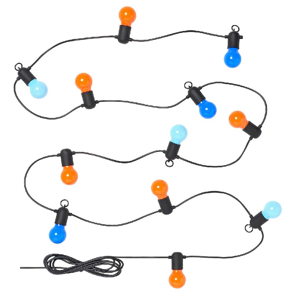 IKEA SOLVINDEN Illuminazione a LED 12 luci da esterno/multicolore