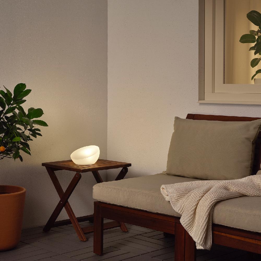 IKEA SOLVINDEN Illuminazione LED/energia Solare Da Esterno/semisfera Bianco