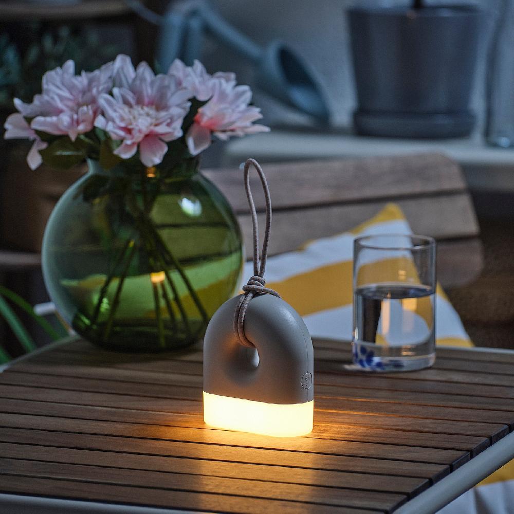 IKEA SOLVINDEN Lampada Da Tavolo A Batterie A Forma Di Ciambella 12 Cm